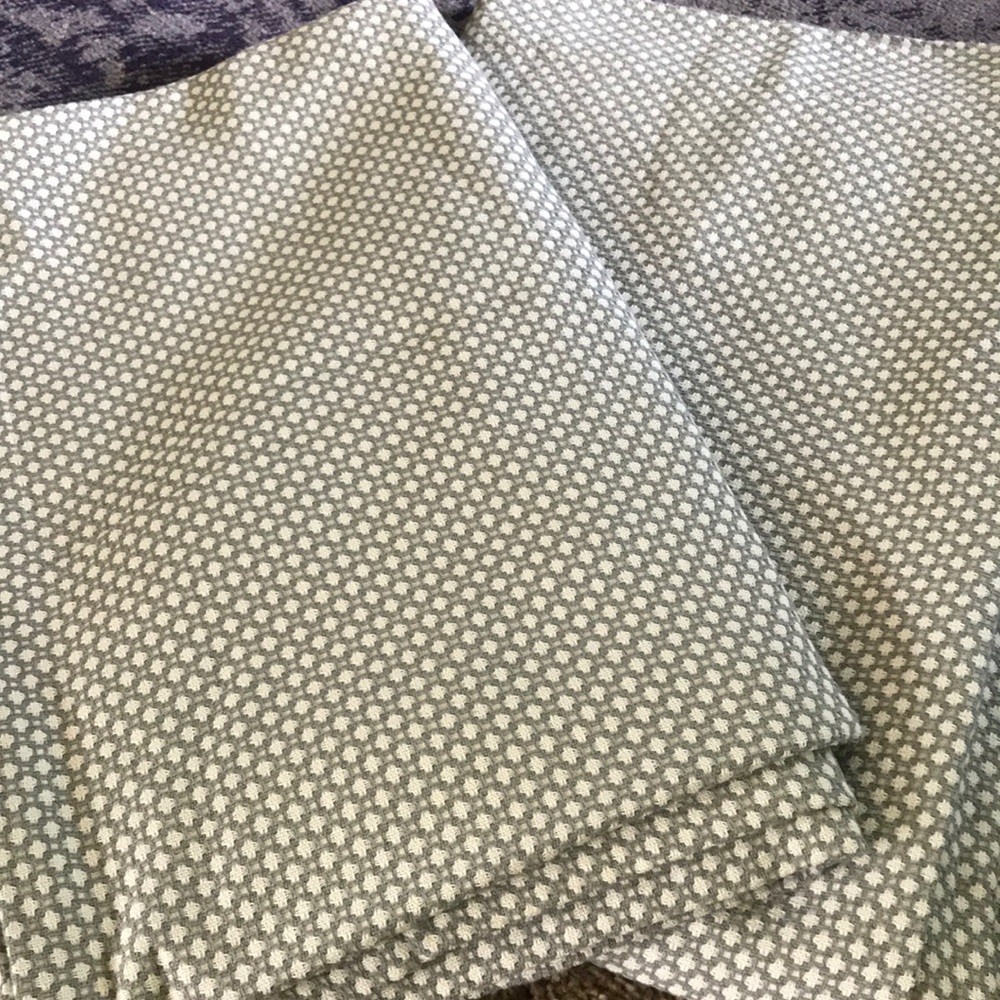 Nate Berkus Gray & White Cross stitched Curtains